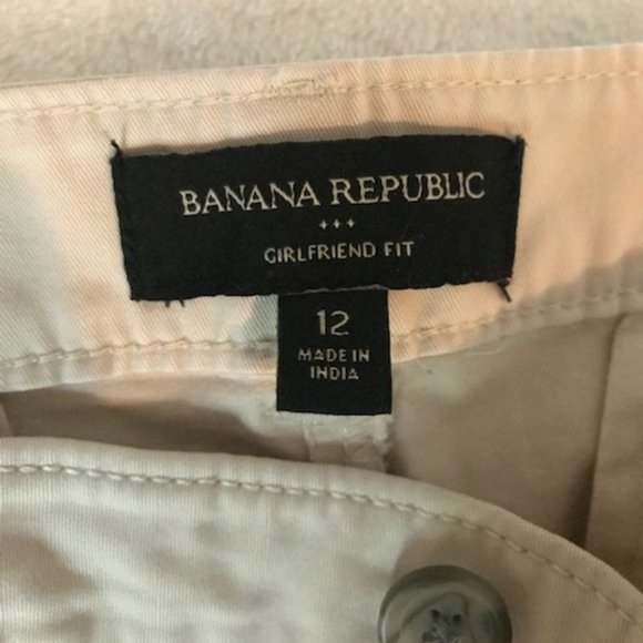 Banana Republic Cream Ankle Pants - Picture 2 of 4